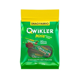 Snaq Fabriq Qwikler Minis 130 g Chocolate nut Praline 