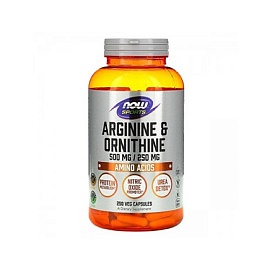 NOW Sports  Arginine & Ornithine 500 mg / 250 mg 120 veg caps 