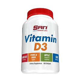San Vitamine D3 180 softgels