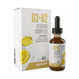Maxler D3+K2 Vitamin Complex 60 ml Lemon 