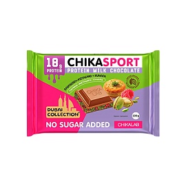 Chikalab ChikaSport 100 g Milk Protein Chocolate Raspberry-Pistachio+Kunafa