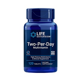 Life Extension Two-Per-Day Miltivitamin 120 tablets 