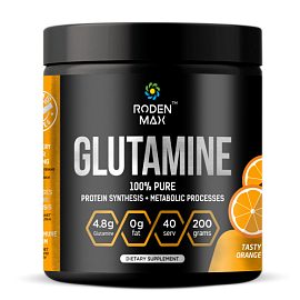 Roden Max Glutamine 200 g Orange