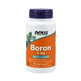 NOW Boron 3 mg 100 Veg caps 
