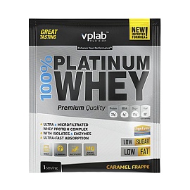 VPLab 100% Platinum Whey 30 g Caramel Frappe Пробник 