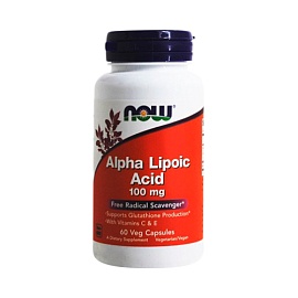NOW Alpha Lipoic Acid 100 mg 60 Veg Capsules 