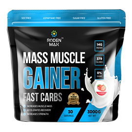 Roden Max Mass Muscle Gainer 3000 g Strawberry