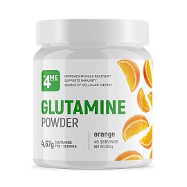 all4ME Glutamine Powder 200 g Orange 