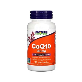 NOW CoQ10 30 mg 120 Veg Caps 
