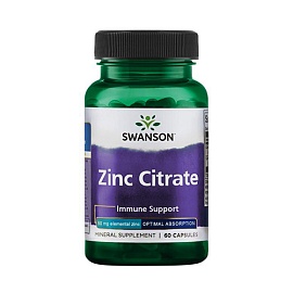 Swanson Zinc Citrate 30 mg 60 caps