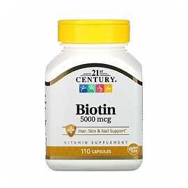 21st Century Biotin 5000 mcg 110 caps 