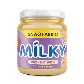 Snaq Fabriq Milky Milk - Nut Butter 250 g Cashew & Wafer 
