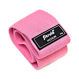 Fitrule Фитнес резинка тканевая Medium 41 кг Розовая