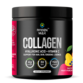 Roden Max Collagen Hyaluronic Acid + Vitamin C 150 g Fruit Punch