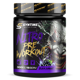 Предтренировочный комплекс Syntime Nutrition Nitro Pre Workout, 300 г, чёрная смородина