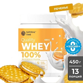 Natural Time Quality Whey 100 % 450 g Cookies Is Cream 