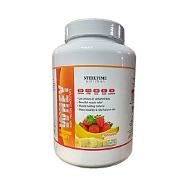 Steeltime Nutrition Whey Premium Quality 2270 g Strawberry Banana