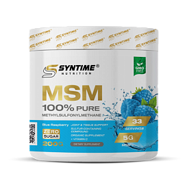Syntime Nutrition MSM 100% Pure 200 g Blue Raspberry