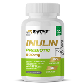 Syntime Nutrition Inulin Prebiotic 500 mg 60 caps