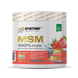 Syntime Nutrition MSM 100% Pure 200 g Strawberry