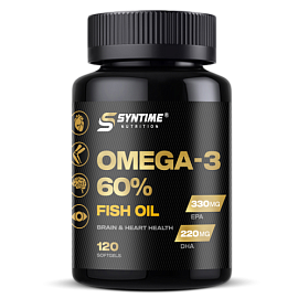 Syntime Nutrition Омега-3 60% 120 капсул 