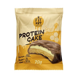 FitKit Protein Cake 70 g Honey Cream 